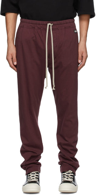Rick Owens Drkshdw Burgundy Berlin Lounge Pants - Rick Owens Drkshdw Burgundy Berlin Lounge Pants - Rick Owens Drkshdw Burgundy Berlin Lounge Pants.