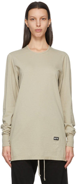 Rick Owens Drkshdw Grey Level Long Sleeve T-Shirt - T-shirt à manches longues de niveau gris de Rick Owens Drkshdw - Rick Owens Drkshdw 그레이 레벨 긴 소매 티셔츠