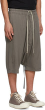 Rick Owens Drkshdw Grey Pods Shorts