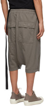 Rick Owens Drkshdw Grey Pods Shorts