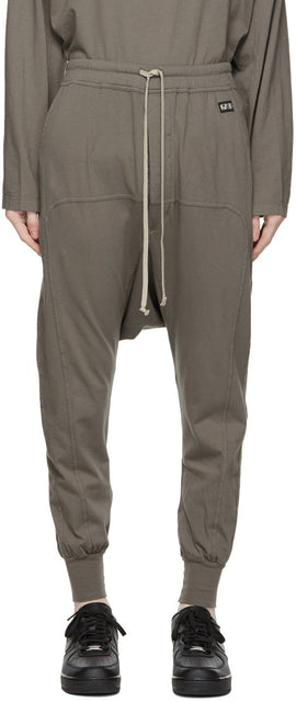 Rick Owens Drkshdw Grey Prisoner Lounge Pants - Rick owens drkshdw gris prisonnier salon pantalon - Rick Owens Drkshdw 회색 죄수 라운지 바지