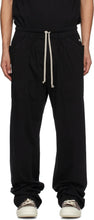 Rick Owens Drkshdw SSENSE Exclusive Black MT Lounge Pants - Rick Owens Drkshdw Ssense EXCLUSIVE NOIR MT LOUNGE PANTALES - Rick Owens Drkshdw Ssense 독점적 인 블랙 MT 라운지 바지