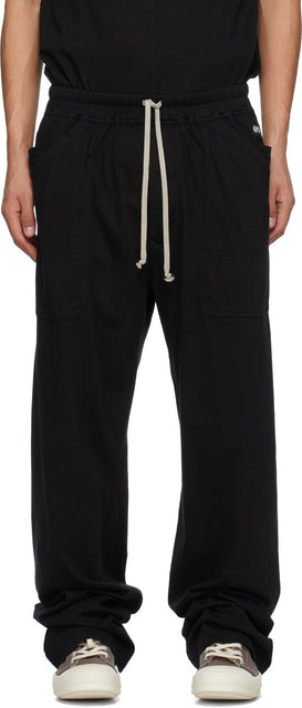 Rick Owens Drkshdw SSENSE Exclusive Black MT Lounge Pants - Rick Owens Drkshdw Ssense EXCLUSIVE NOIR MT LOUNGE PANTALES - Rick Owens Drkshdw Ssense 독점적 인 블랙 MT 라운지 바지