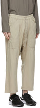 Rick Owens Drkshdw Taupe Cropped Long Drawstring Cargo Pants