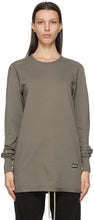 Rick Owens Drkshdw Taupe Level Long Sleeve T-Shirt - T-shirt à manches longues Rick Owens Drkshdw Taupe Taupe - 릭 오웬스 Drkshdw Taupe 레벨 긴 소매 티셔츠