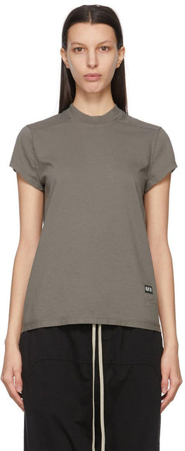 Rick Owens Drkshdw Taupe Small Level T-Shirt - T-shirt à petit niveau Rick Owens Drkshdw Taupe - Rick Owens Drkshdw Taupe 작은 레벨 티셔츠