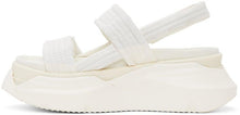 Rick Owens Drkshdw White Abstract Sandals