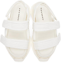 Rick Owens Drkshdw White Abstract Sandals