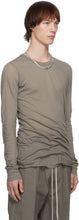 Rick Owens Grey Basic Long Sleeve T-Shirt