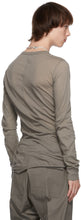 Rick Owens Grey Basic Long Sleeve T-Shirt