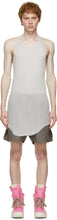 Rick Owens Grey Basic Rib Tank Top - Rick Owens Grey Basic Rover Débardeur - Rick Owens 그레이 기본 리브 탱크 탑