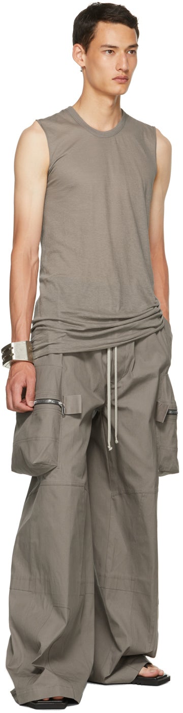 Rick Owens Grey Basic Tank Top