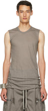 Rick Owens Grey Basic Tank Top - Rick Owens Grey Basic Débardeur - Rick Owens 그레이 기본 탱크 탑입니다