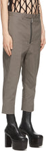 Rick Owens Grey Bela Cropped Trousers