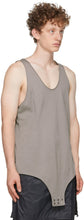 Rick Owens Grey Champion Edition Jersey Basketball Tank Top
