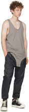 Rick Owens Grey Champion Edition Jersey Basketball Tank Top