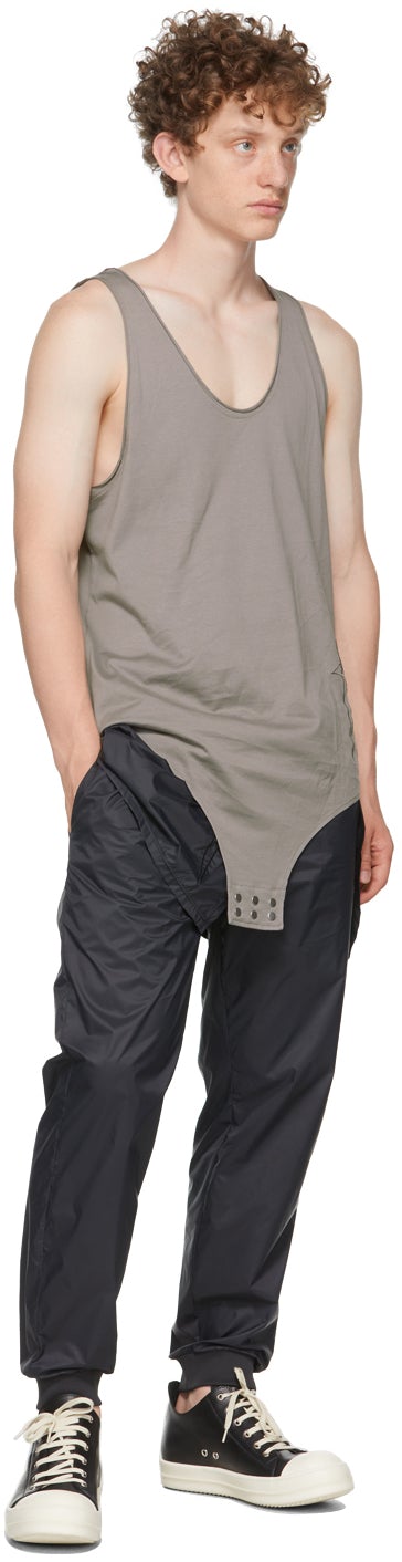 Rick Owens Grey Champion Edition Jersey Basketball Tank Top