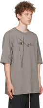 Rick Owens Grey Champion Edition Jumbo T-Shirt