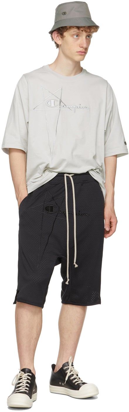 Rick Owens Grey Champion Edition Jumbo T-Shirt