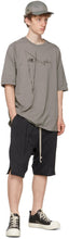 Rick Owens Grey Champion Edition Jumbo T-Shirt