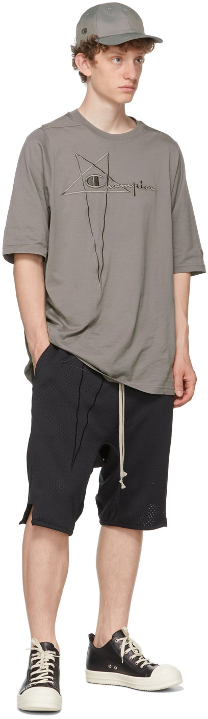 Rick Owens Grey Champion Edition Jumbo T-Shirt