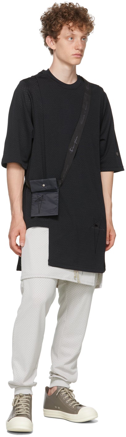 Rick Owens Grey Champion Edition Mesh Toga Pants