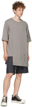 Rick Owens Grey Champion Edition Mesh Toga T-Shirt