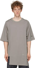Rick Owens Grey Champion Edition Mesh Toga T-Shirt - Rick Owens Grey Champion Edition Mah T-shirt T-shirt Toga - 릭 오웬스 그레이 챔피언 에디션 메쉬 토가 티셔츠