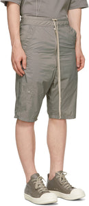 Rick Owens Grey Champion Edition Nylon Bela Shorts