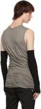 Rick Owens Grey Double Tank Top