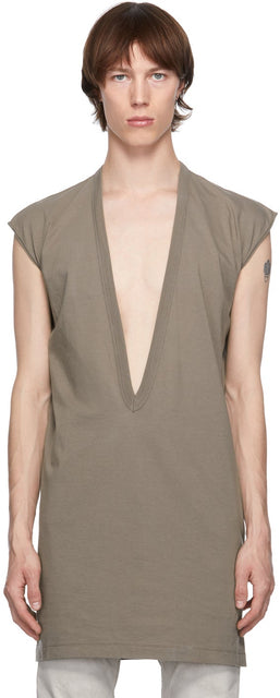 Rick Owens Grey Dylan T-Shirt - T-shirt Dylan Grey Rick Owens Grey - Rick Owens 그레이 딜란 티셔츠