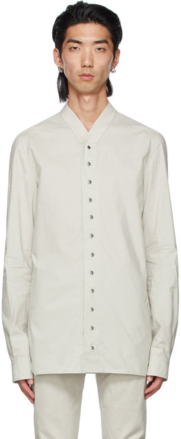 Rick Owens Grey Faun Shirt - Rick Owens Grey Faun Shirt - Rick Owens 그레이 Faun Shirt.