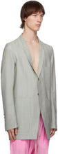 Rick Owens Grey Mohair Lido Jacket