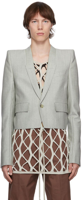 Rick Owens Grey Neue Alice Blazer - Rick Owens Grey Neue Alice Blazer - Rick Owens Grey Neue Alice Blazer