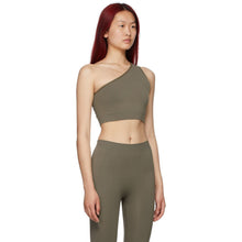 Rick Owens Grey One Shoulder Active Sports Bra
