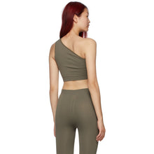 Rick Owens Grey One Shoulder Active Sports Bra