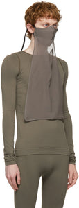 Rick Owens Grey Rib Pullover