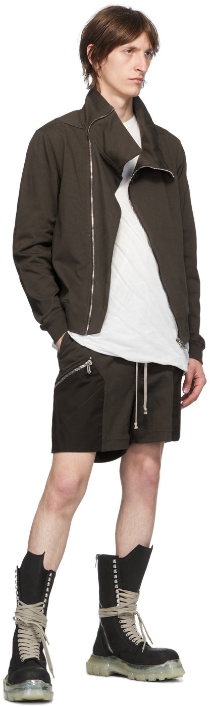 Rick Owens Grey Running Shorts