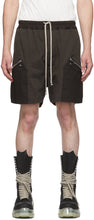 Rick Owens Grey Running Shorts - Rick Owens Grey Running Short - Rick Owens 그레이 러닝 반바지