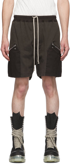 Rick Owens Grey Running Shorts - Rick Owens Grey Running Short - Rick Owens 그레이 러닝 반바지