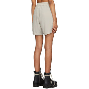 Rick Owens Grey Silk Crepe Bela Boxer Shorts