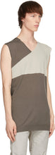 Rick Owens Grey Slip Over Tank Top