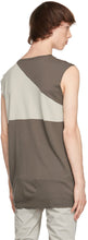 Rick Owens Grey Slip Over Tank Top