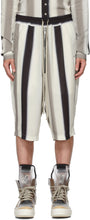 Rick Owens Grey Stripe Bela Pods Shorts - Short de rick owens gris baies - Rick Owens 그레이 스트라이프 벨라 포드 반바지