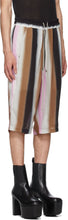 Rick Owens Multicolor Stripe Bela Pods Shorts
