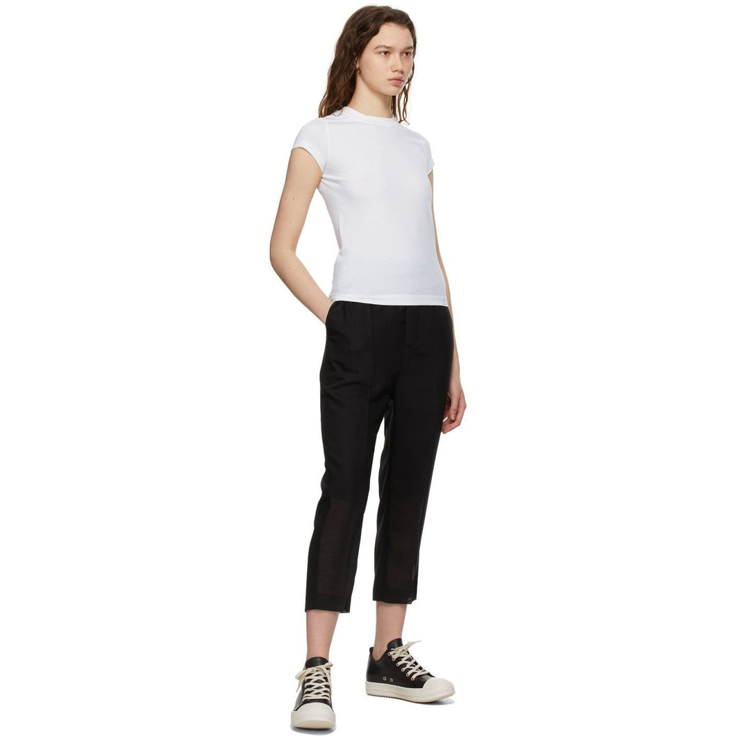 Rick Owens Off-White Cropped Level T-Shirt
