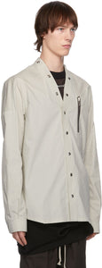 Rick Owens Off-White Snap Button Shirt