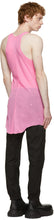 Rick Owens Pink Basic Rib Tank Top