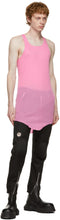 Rick Owens Pink Basic Rib Tank Top