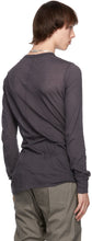 Rick Owens Purple Basic Long Sleeve T-Shirt